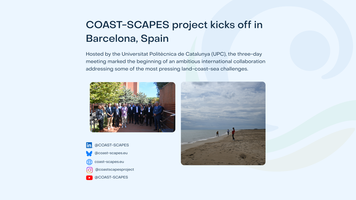 COAST-SCAPES project kicks off in Barcelona, Spain